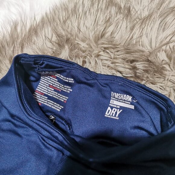 Gymshark Womens Crop Leggings Blue Size XS - Picture 3 of 7